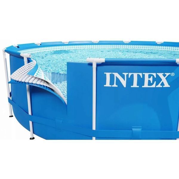 Каркасний басейн Intex 28242 (457х122 см) з картриджним фільтром, драбиною, підкладкою і тентом 31405 фото