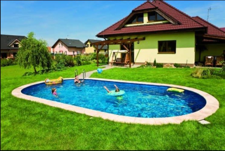 Басейн каркасний 6х3.2х1.5 м з отворами, для монтажу в ґрунт, IBIZA OVAL 3EXB0629 GB-3EXB0629 фото