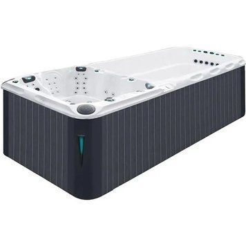 Плавальний SPA басейн Passion Spas Dynamic Deep (590x227x155 см), Сріблясто-білий 35579 фото