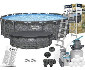 Басейн каркасний Bestway 561KC APX365 Winterproof повний комплект із системою піщаних фільтрів &Oslash; 549 x 132 см 561KC фото