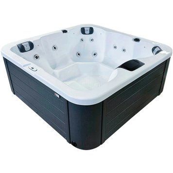 Гідромасажний басейн Passion Spas Flame (190х190х81 см), Сріблясто-білий 36928 фото