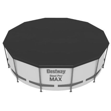 Каркасний басейн Bestway 56420 (366х122 см) з картриджним фільтром, тентом та сходами 7491 фото