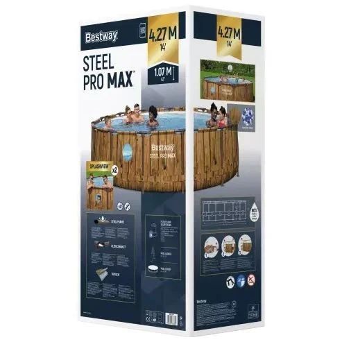 Каркасний басейн Bestway 561JM (427х107 см) з картриджним фільтром, тентом та драбиною 37836 фото