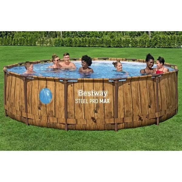 Каркасний басейн Bestway 561JM (427х107 см) з картриджним фільтром, тентом та драбиною 37836 фото