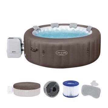Надувний джакузі Bestway 6001S LAY-Z-SPA&reg; Dominica HydroJet&trade; з програмним керуванням, на 6 осіб &Oslash; 196 x 71 см, міський коричневий| , Bestway 6001S фото