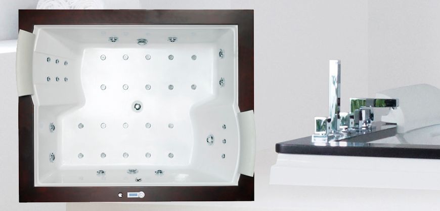 Ванна Wellis SPA Nera Maxi E-Drive TOUCH 185x150 W-SPA NMEDT фото