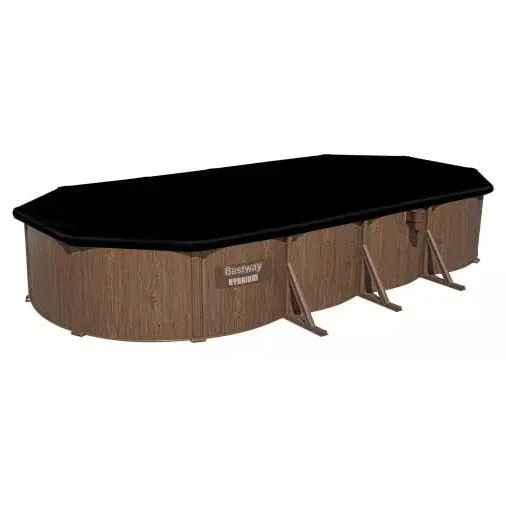 Збірний басейн Bestway Hydrium 561CW (732х366х132 см) з піщаним фільтром, драбиною та тентом 37846-br фото