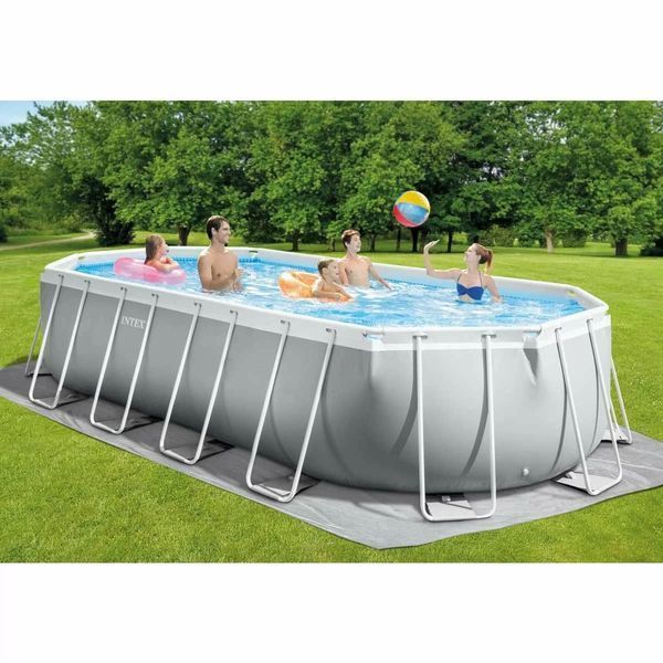 Каркасний басейн Intex 26798 OVAL (610х305х122 см) з картриджним фільтром, драбиною та тентом 31419 фото