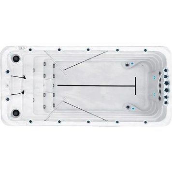Плавальний SPA басейн Passion Spas Fitness 2 (500x228x126 см), Сріблясто-білий 35585 фото