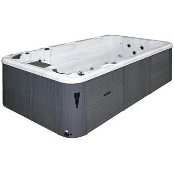 Плавальний SPA басейн Passion Spas Aquatic 1 Eco (400x228x126 см), Сріблясто-білий 35573 фото