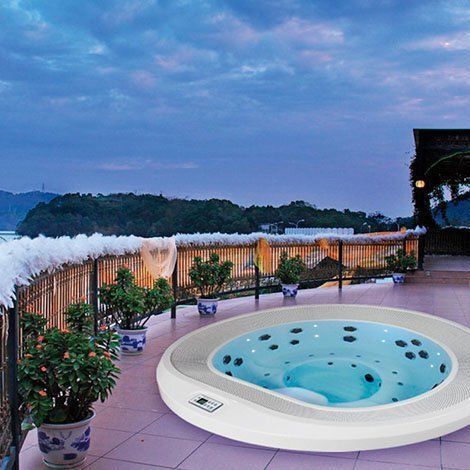 СПА бассейн Comfort SPA Infiniti Round - Luxury SPA &Oslash;240*100 Інфініті, що вбудовується LS-04 infloor фото