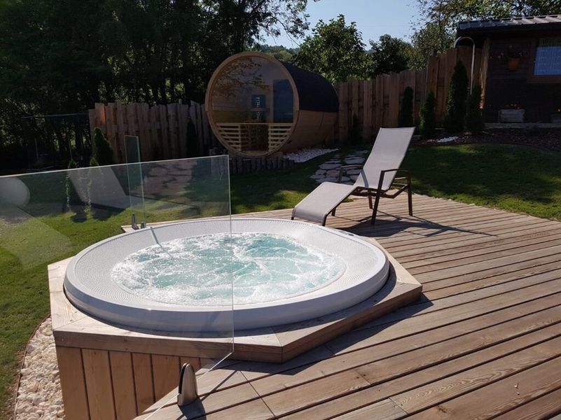 СПА бассейн Comfort SPA Infiniti Round - Luxury SPA &Oslash;240*100 Інфініті, що вбудовується LS-04 infloor фото
