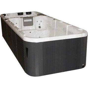 Плавальний SPA басейн Passion Spas Aquatic 3 Deep (580x224x155 см), Сріблясто-білий 35576 фото
