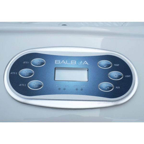 Гідромасажний басейн Aquajoy Borneo (230х230х96 см), Сріблясто-білий мармур 40299 фото